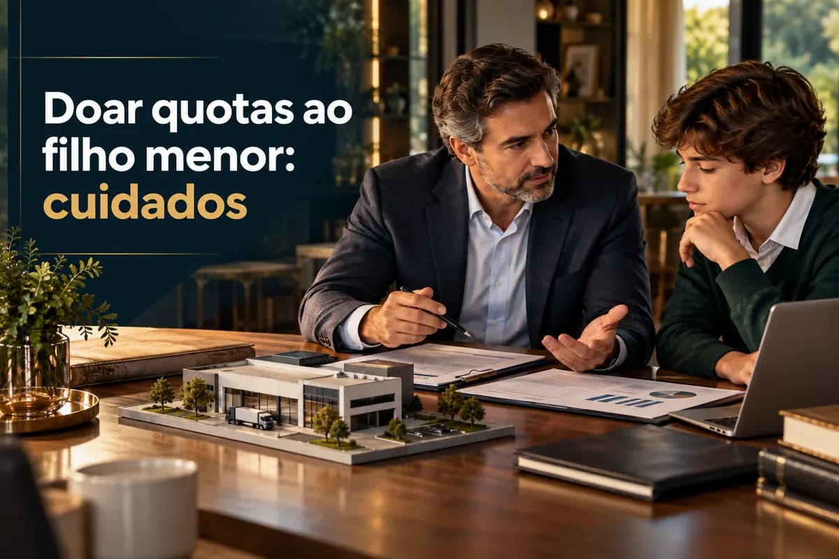Adiantamento de Herança: Como Doar Quotas Sociais a Filho Menor com Segurança