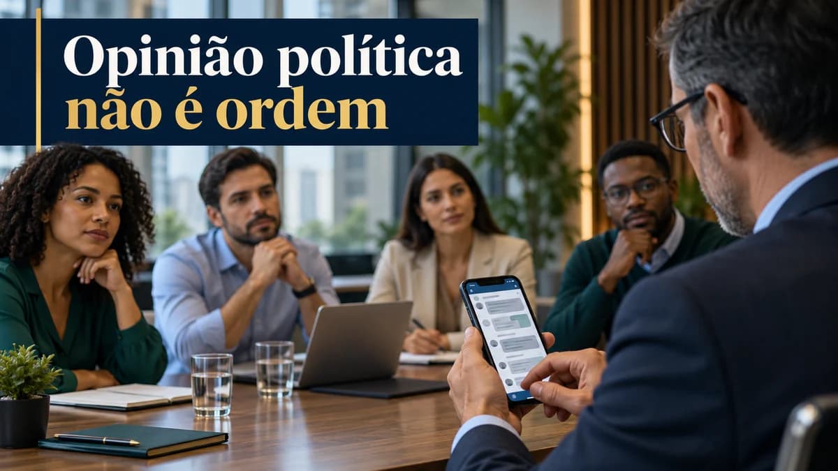 Assédio eleitoral no trabalho: quando a mensagem do chefe vira pressão?