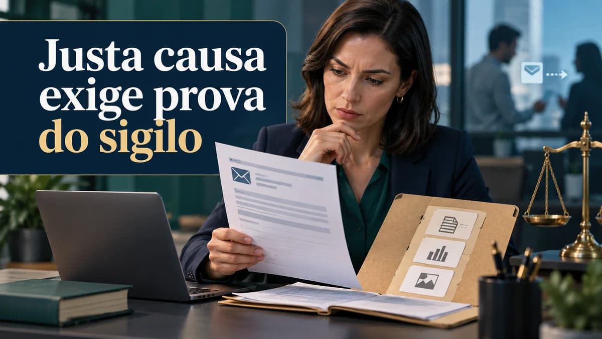 Justa causa por vazamento de informação: o que a empresa precisa provar?