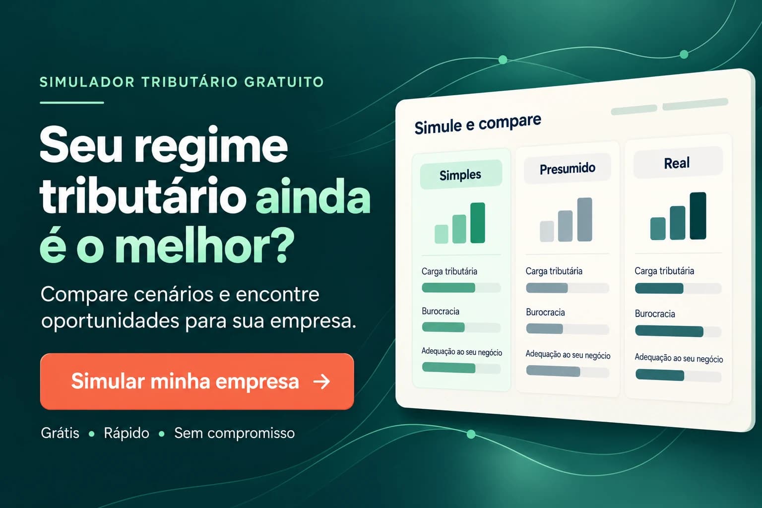 Faça uma avaliação preliminar no Simulador Tributário
